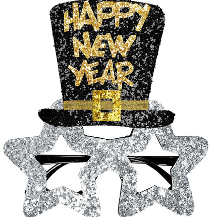 Widmann SRL Bril, Happy New Year Zilver