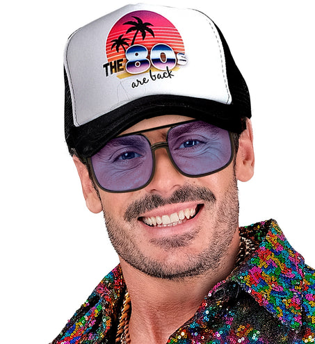 Widmann SRL Bril met blauwe glazen jaren 90 hiphop