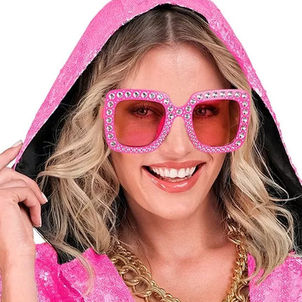 Widmann SRL Bril roze met strass Fleur