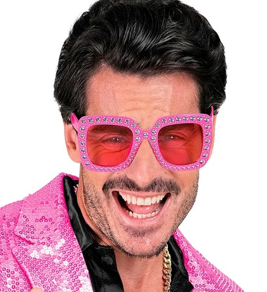 Widmann SRL Bril roze met strass Fleur