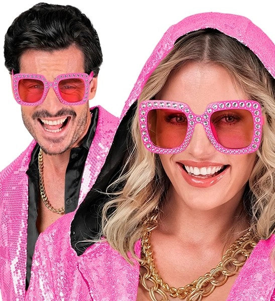 Widmann SRL Bril roze met strass Fleur