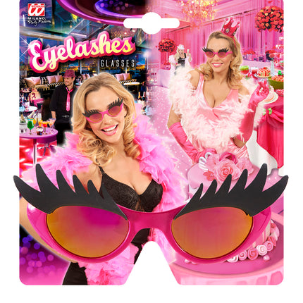 Widmann SRL Bril  roze met wenkbrouwen