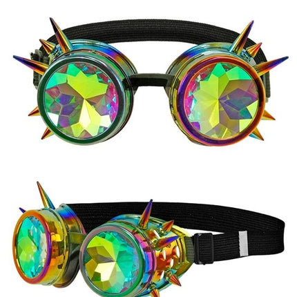 Widmann SRL Bril steampunk kaleidoscoop Fleur