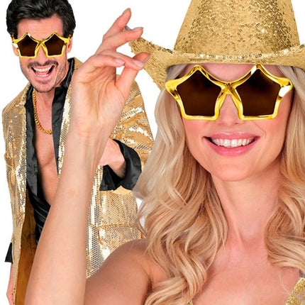 Widmann SRL Bril sterren goud Bram