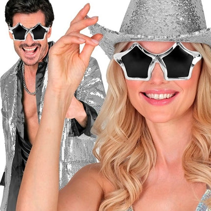 Widmann SRL Bril sterren zilver Sara