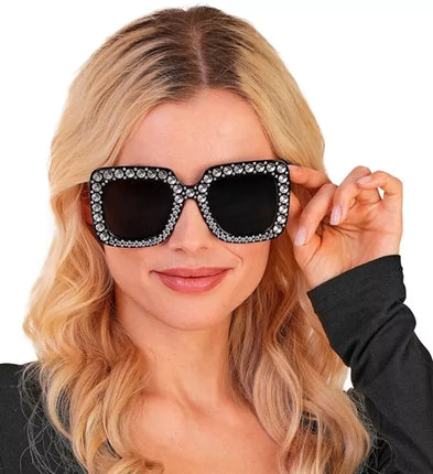 Widmann SRL Bril zwart met strass Gijs