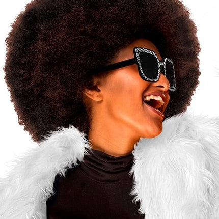 Widmann SRL Bril zwart met strass Gijs