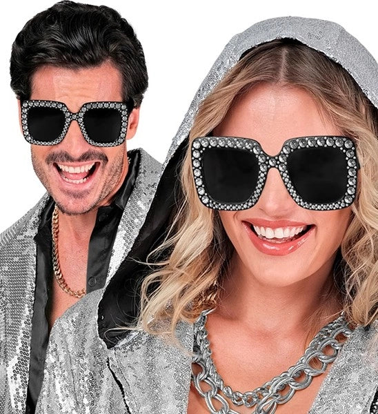Widmann SRL Bril zwart met strass Gijs