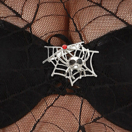 Widmann SRL Broche spinnenweb met spinnen