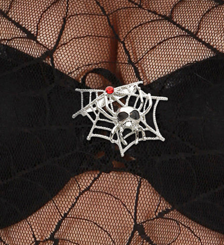 Widmann SRL Broche spinnenweb met spinnen