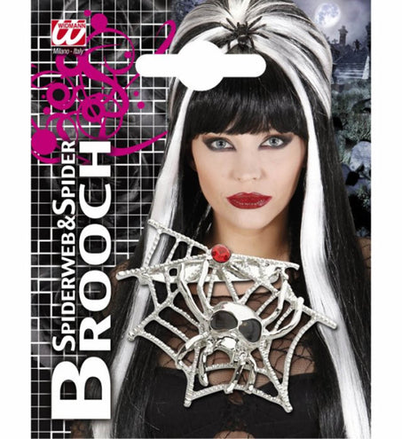 Widmann SRL Broche spinnenweb met spinnen
