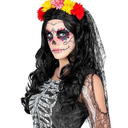 Widmann SRL Bruidsluier met bloemen day of death