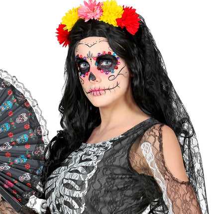 Widmann SRL Bruidsluier met bloemen day of death