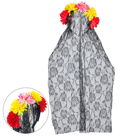 Widmann SRL Bruidsluier met bloemen day of death