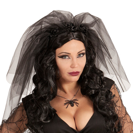 Widmann SRL Bruidssluier in zwart