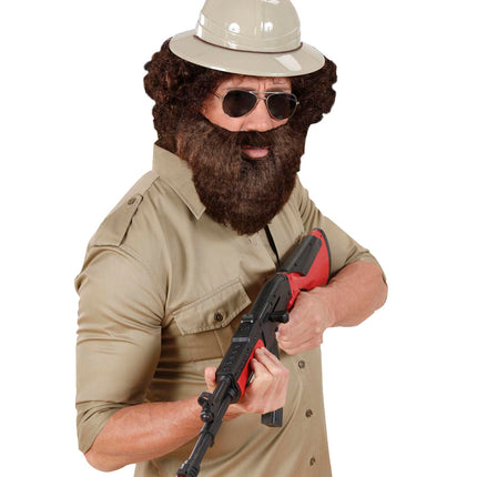 Widmann SRL Bruine baard Safari man