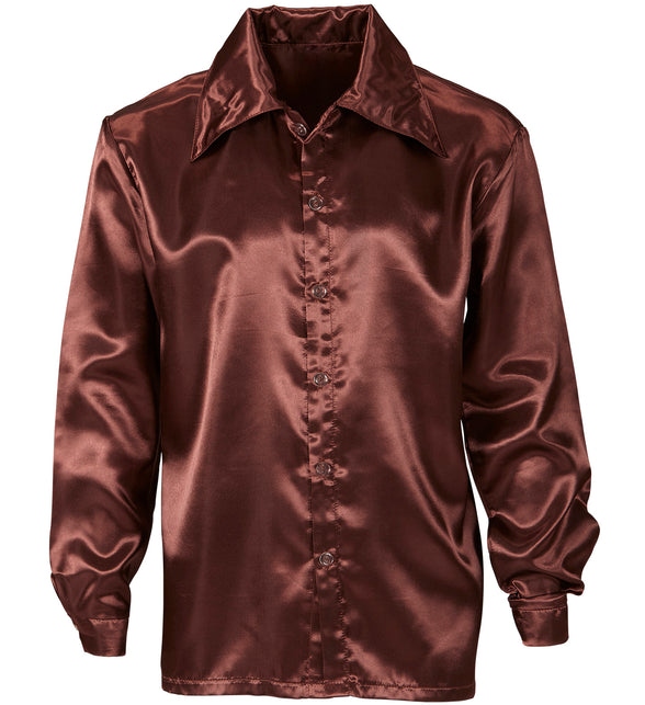 Widmann SRL Bruine jaren 70 Disco shirtjes