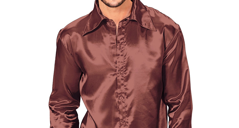 Widmann SRL Bruine jaren 70 Disco shirtjes