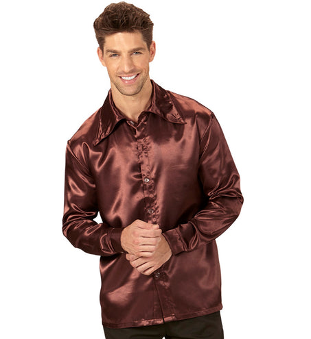 Widmann SRL Bruine jaren 70 Disco shirtjes