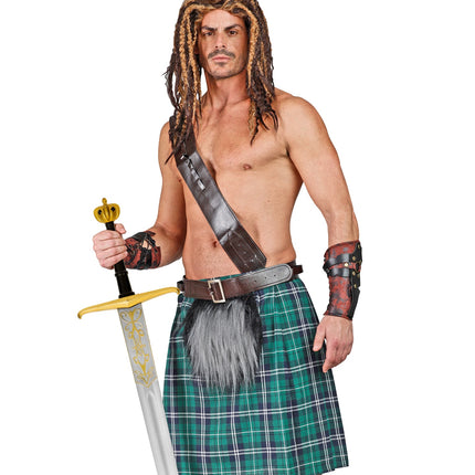 Widmann SRL Bruine riem met 4 holsters voor wapens