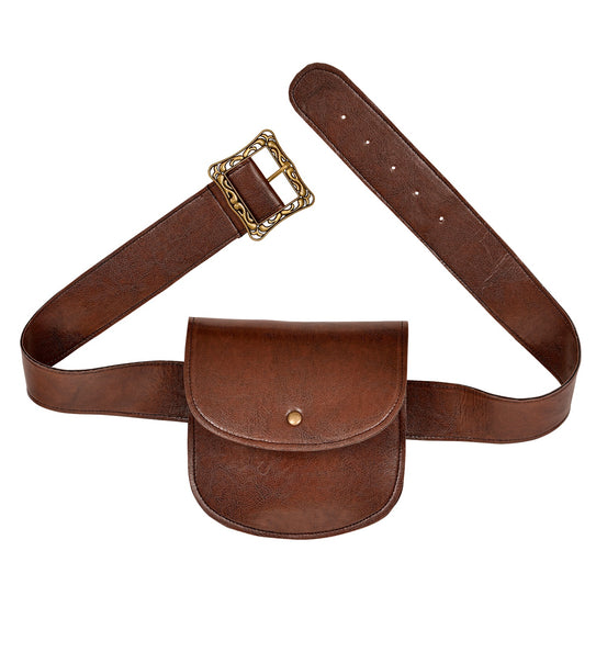 Widmann SRL Bruine riem met portemonnee