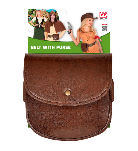 Widmann SRL Bruine riem met portemonnee