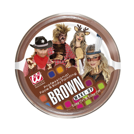 Widmann SRL Bruine schmink voor carnaval