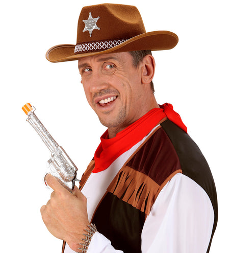 Widmann SRL Bruine sherrif hoed