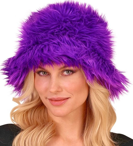 Widmann SRL Bucket hat pluche paars Lars