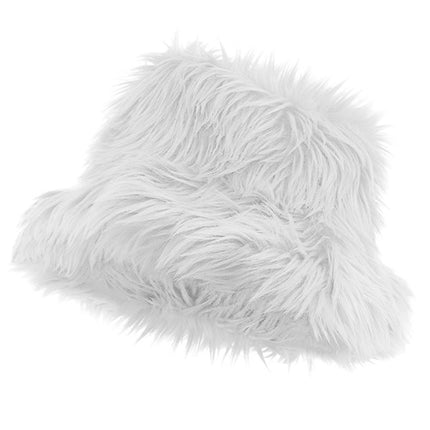 Widmann SRL Bucket hat pluche wit Sem