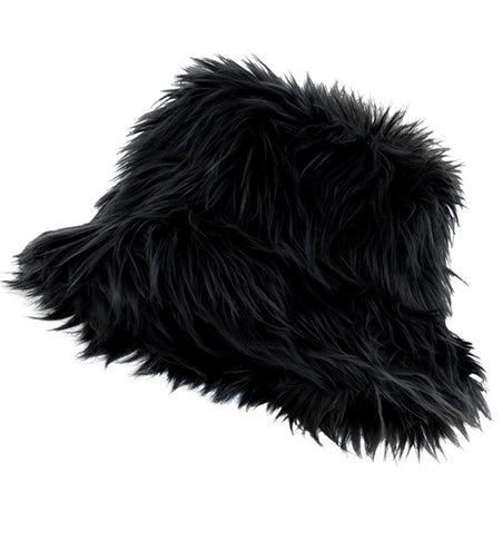 Widmann SRL Bucket hat pluche zwart Finn