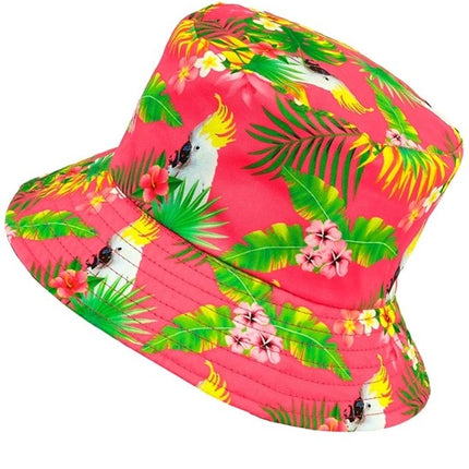 Widmann SRL Bucket hat zomer party roze kostuum Anouk