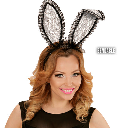 Widmann SRL Bunny oren met zwart kant