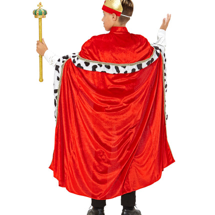 Widmann SRL Cape koning voor kinderen