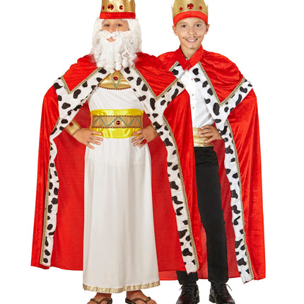 Widmann SRL Cape koning voor kinderen