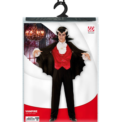 Widmann SRL Cape vampier met kraag zwart