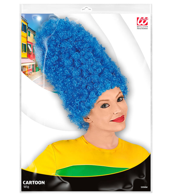 Widmann SRL Cartoon pruik blauw