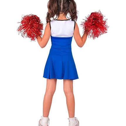 Widmann SRL Cheerleader blauw kostuum Maudje kinderen