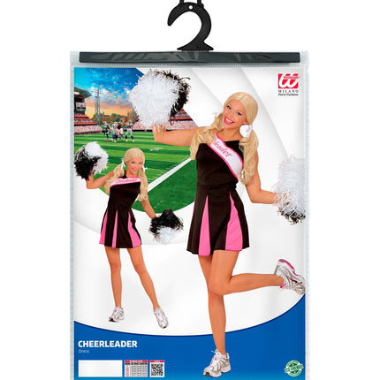 Widmann SRL Cheerleader jurkje zwart roze