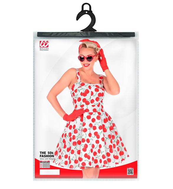 Widmann SRL Cherry white jaren 50 jurk