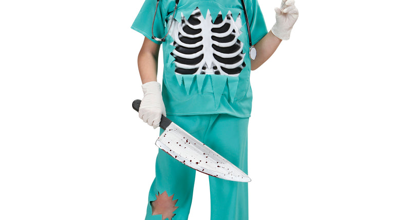 Widmann SRL Chirurg kostuum bloederige zombie dokter kind