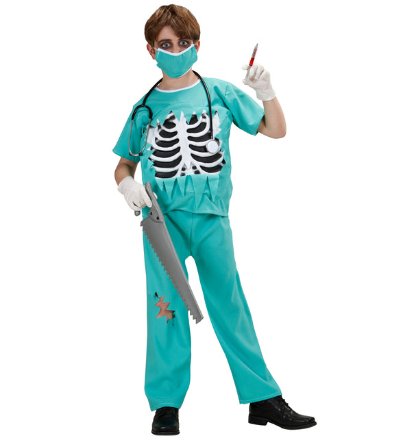 Widmann SRL Chirurg kostuum bloederige zombie dokter kind