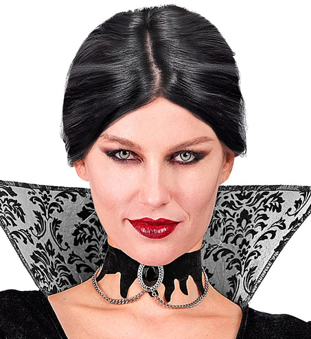 Widmann SRL Choker zwarte edelsteen gothic