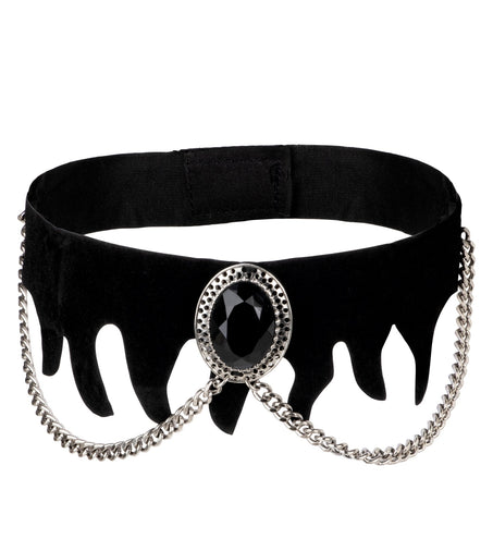 Widmann SRL Choker zwarte edelsteen gothic