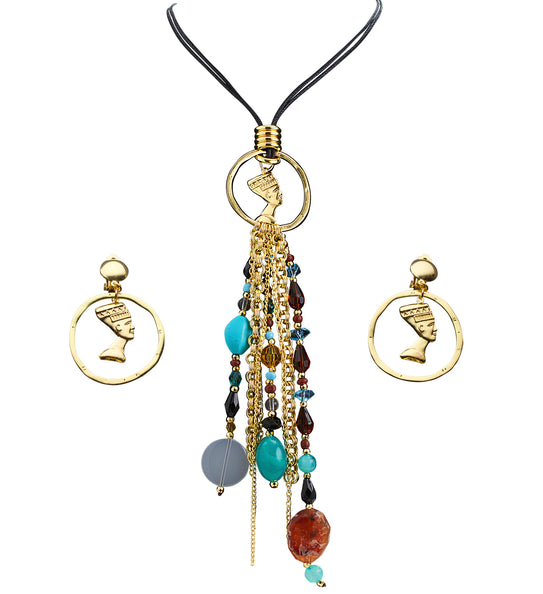 Widmann SRL Cleopatra ketting met oorbellen Egypte