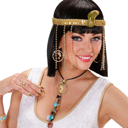 Widmann SRL Cleopatra ketting met oorbellen Egypte