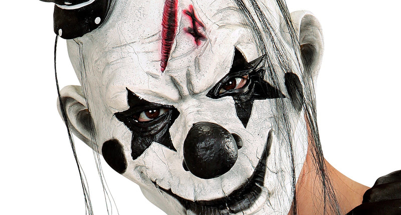 Widmann SRL Clown masker horror met hoedje