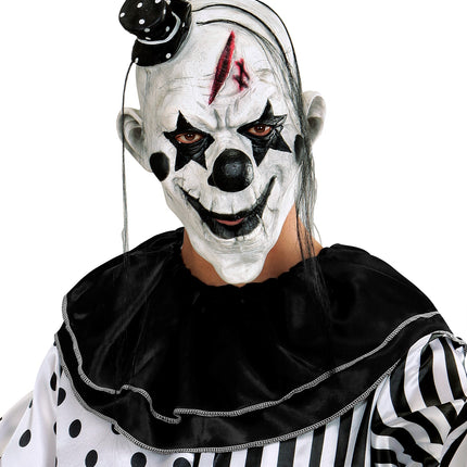 Widmann SRL Clown masker horror met hoedje