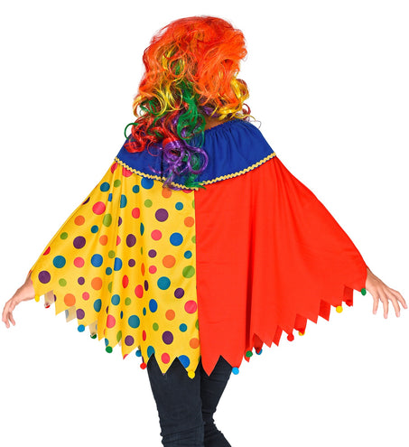 Widmann SRL Clown poncho kinderen