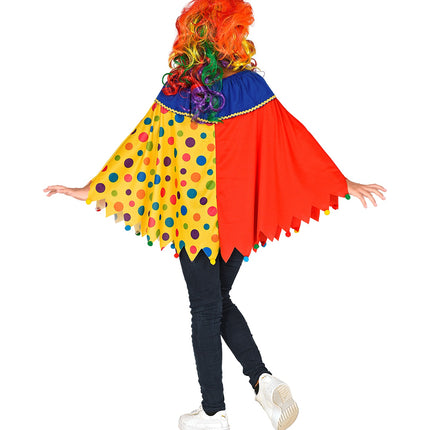 Widmann SRL Clown poncho kinderen